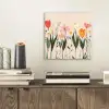 Pasteltinten - Bloemen - Illustratie aluminium wit klein -sfeer1