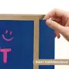 Brutaal - Grappig - Blauw Light Box met batterij (Wandlamp) middel -USP_websiteprintNL