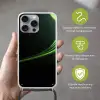 Gaming - Lijnen - Boog - Groen Hoesje iPhone 16 Pro Max met koord klein -sfeer2_NL