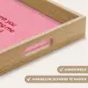 Tekst - Rood - Moederdag Dienblad Rechthoek middel -USP_HandgreepNL