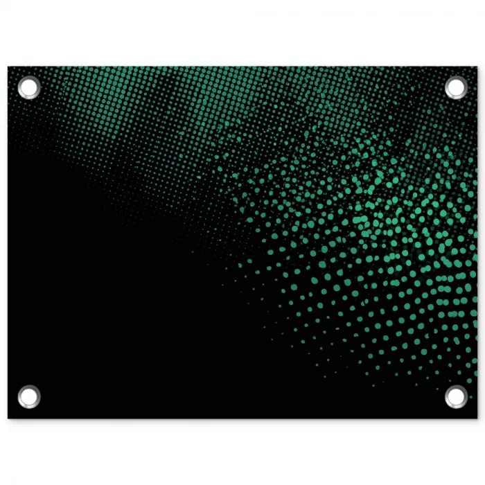 Gaming - Stippen - Groen - Vervagen tuinposter los doek klein -3d