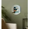 Stapel - Boeken - Groen - Daglicht Wandcirkel plexiglas klein -sfeer3