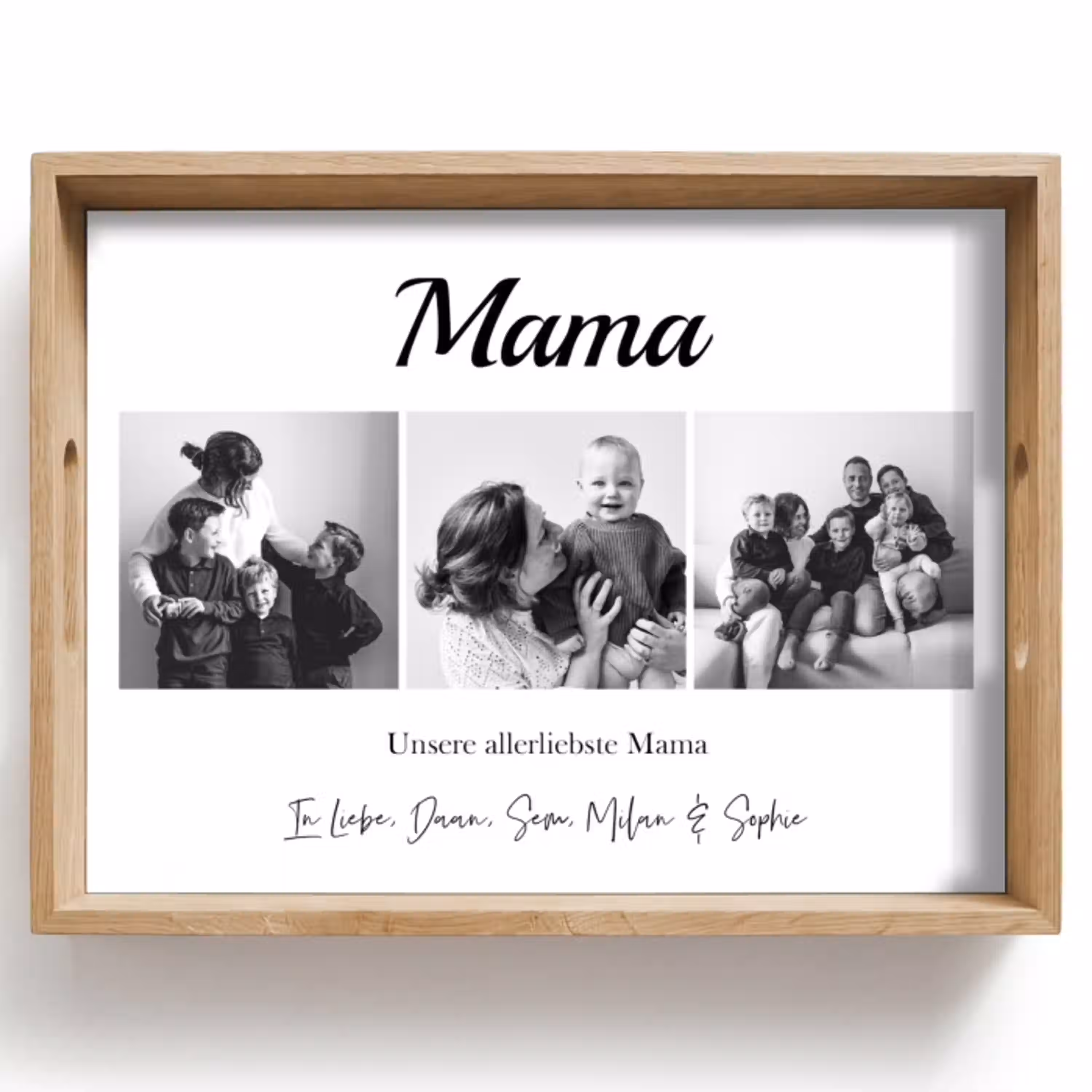 Mama - Fotocollage Dienblad Rechthoek middel -z3d_shopping