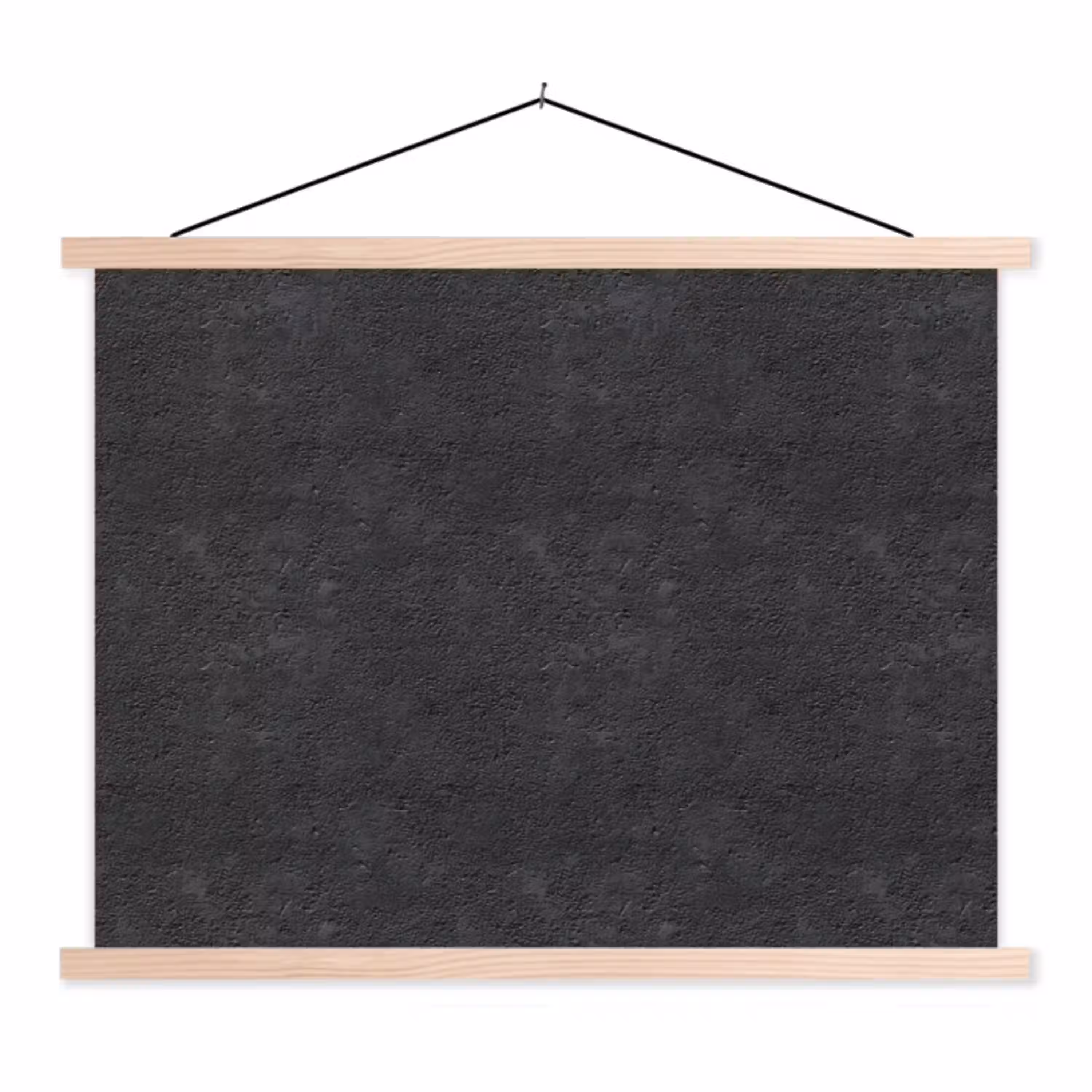 Donkergrijs - Asfaltstructuur - Ruw textielposter latten blank klein 122 -3d