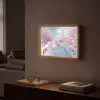 Brug - Kersenbomen - Wit Light Box met batterij (Wandlamp) middel -sfeer1