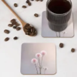 Bloemen - Bollen - Roze onderzetter kurk middel -sfeer2