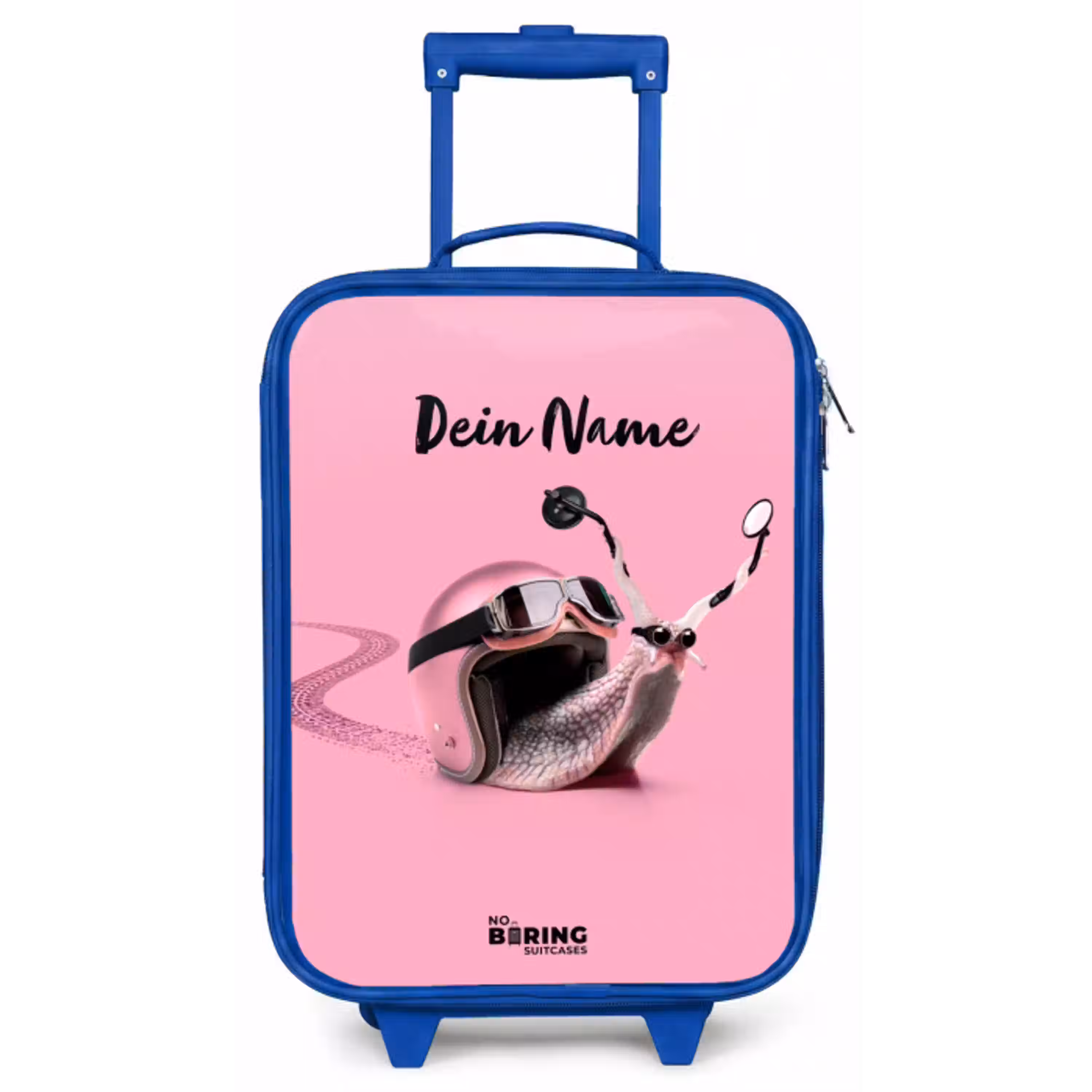 Escar-Go - Roze Kinderkoffer - Blauw klein -zz3dotto