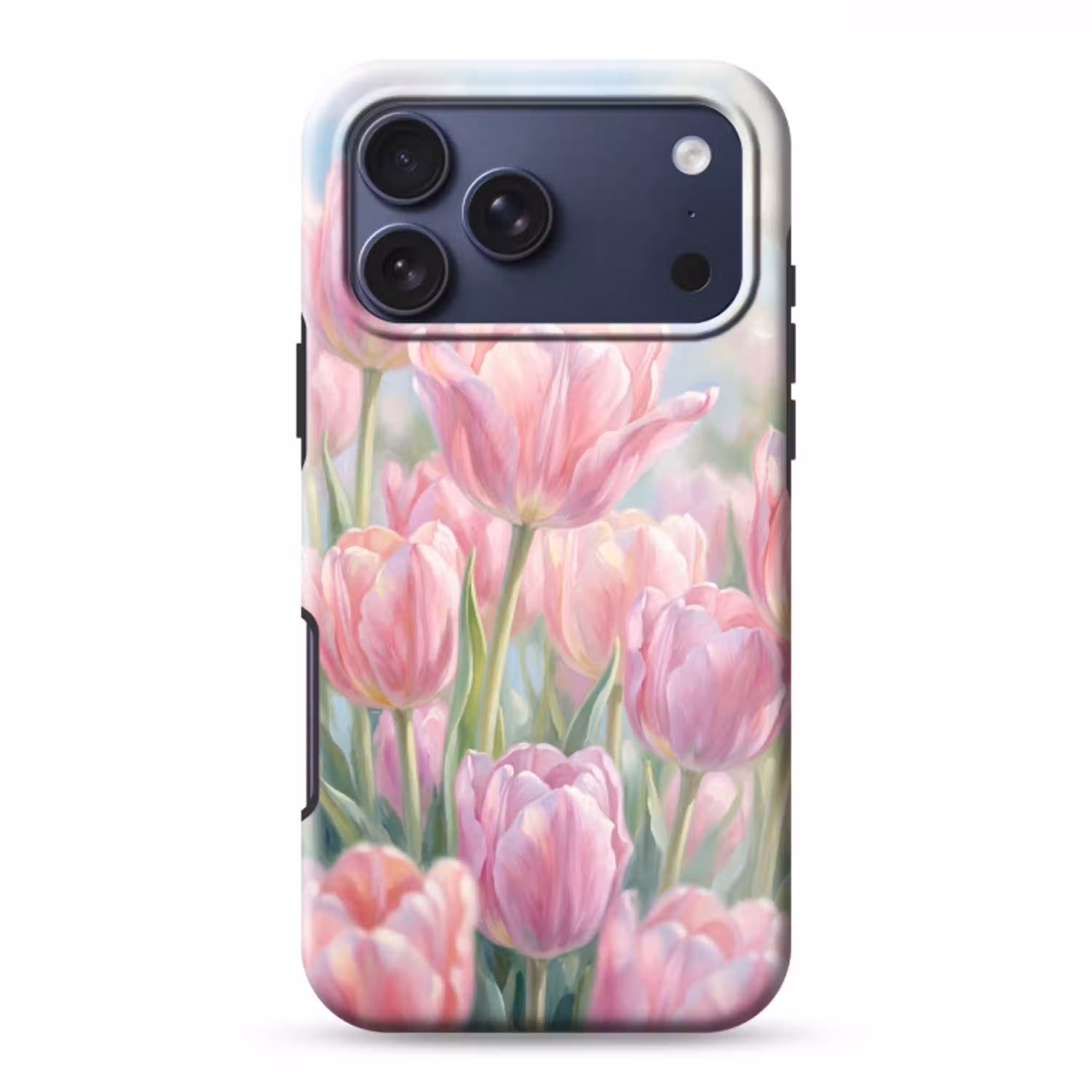 Tulpen - Veld - Lente - Roze Toughcase MagSafe Apple iPhone 17 Pro Max klein -3d