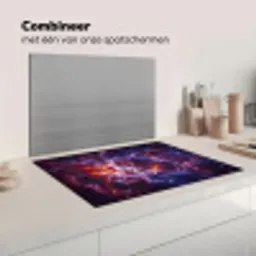 Space - Stars - Abstract - Colorful Inductie beschermer vinyl 3mm klein -wsfeer7_website