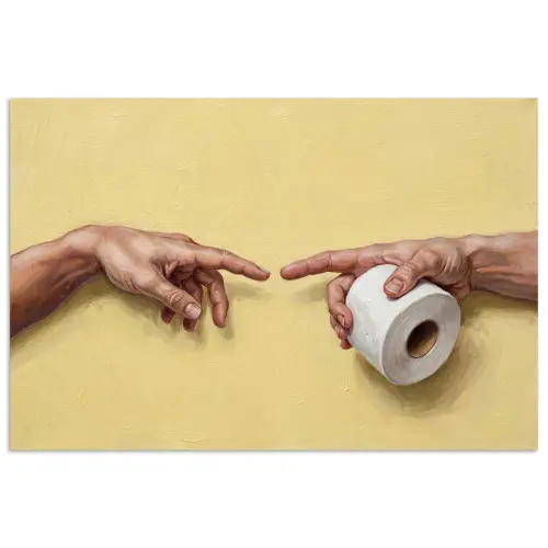 Klassiek - Kunst - Humor poster papier klein -3d