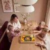 Mozaïek - Zon - Geel - Cirkel Dienblad Rechthoek middel -sfeer4