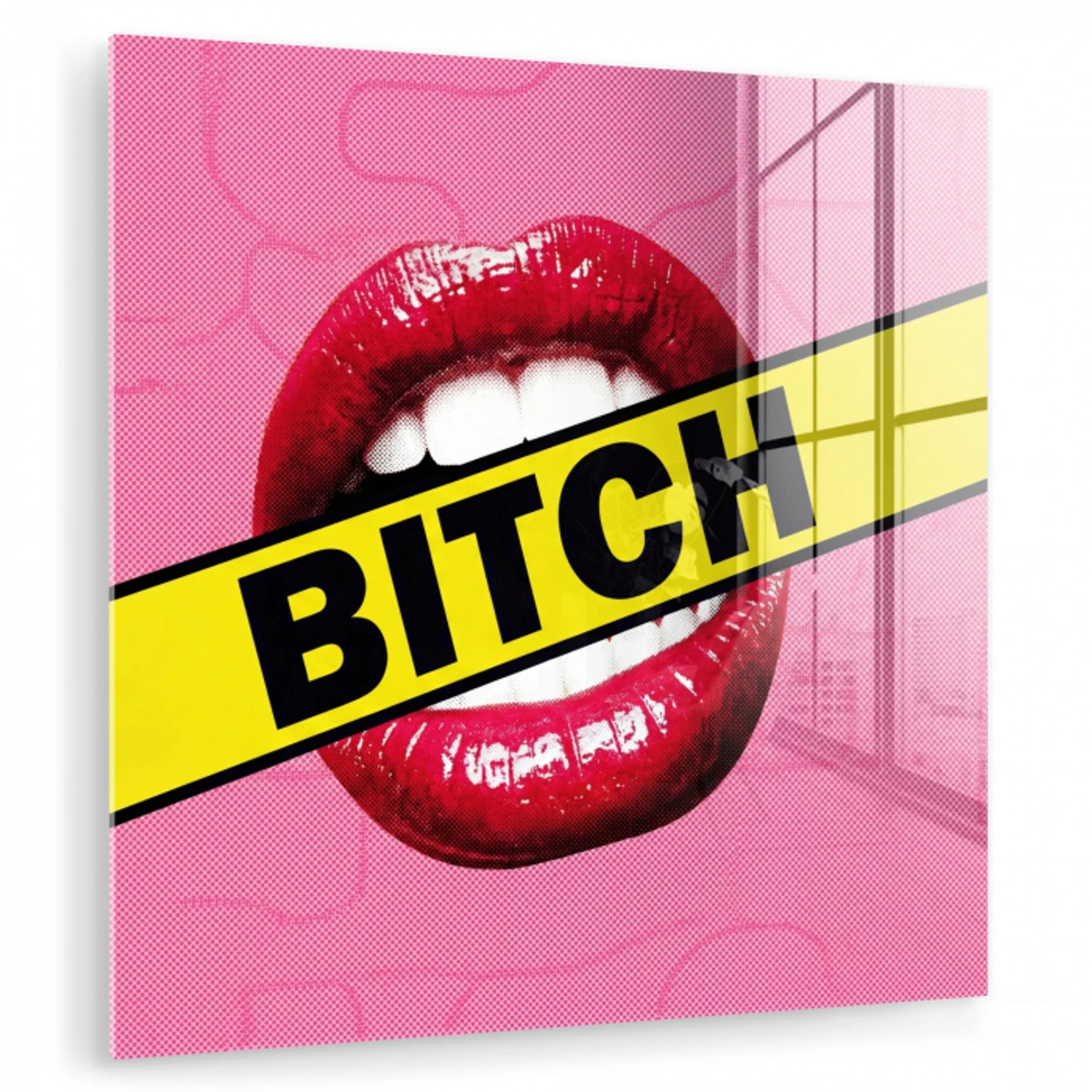 Lippen - Tekst - Kleurrijk plexiglas 5mm klein -zzzproduct_nieuw