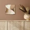 Retro - Geometrische lagen - Aardetinten aluminium wit klein -sfeer4