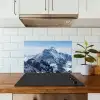 Landschap - Bergen - Sneeuw - Wit keuken achterwand spatscherm klein -sfeer2