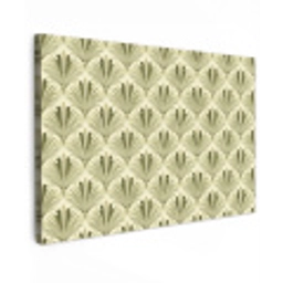 Klassiek - Waaier - Groen canvas 2cm klein 34 -z3d