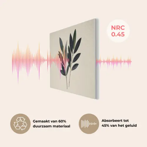 Ovaalvormige bladeren - Diep groen - Symmetrisch PET vilt klein -USP_NL