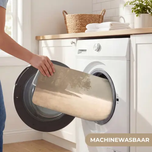 Landschap - Bos - Water - Mist - Beige Badmat klein -USP_WasbaarNL