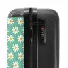 Vintage bloemenpatroon - Groen NBS - Handbagage koffer - Kinderen Unisex middel -slot