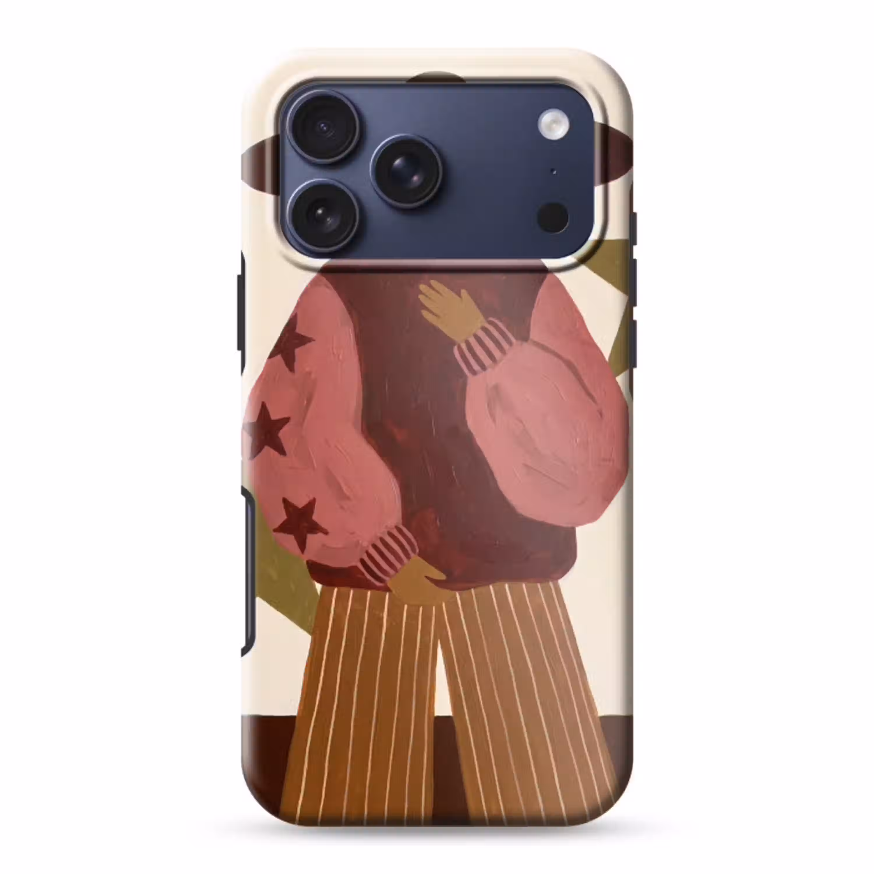 Vrouw - Hoed - Abstract - Modern - Portret Toughcase MagSafe Apple iPhone 17 Pro Max klein -3d