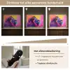 Leeuw - Verf- Kleuren - Dier Light Box met batterij (Wandlamp kind) middel -USP_dimbaarNL