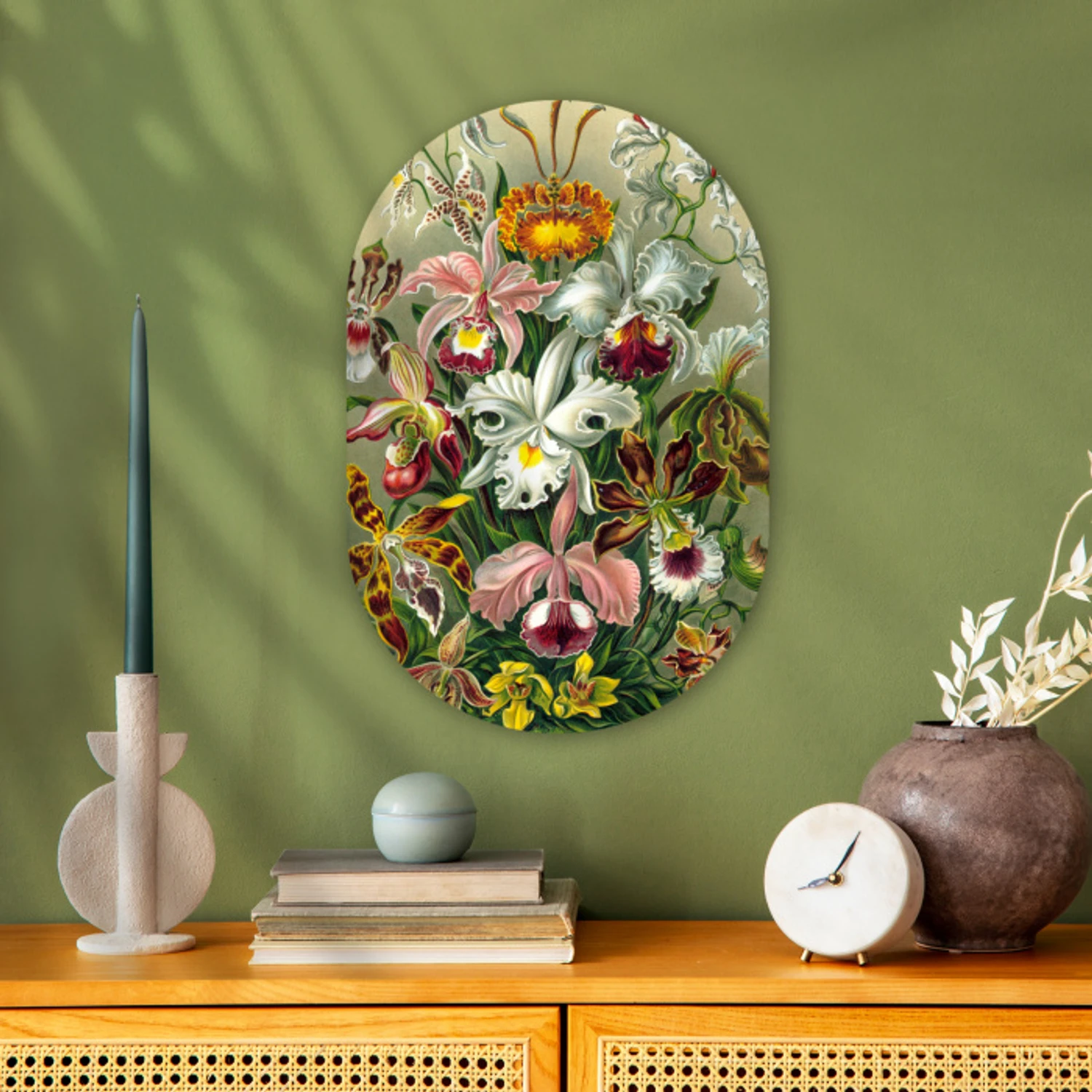 Planten - Natuur - Bloemen - Ernst Haeckel Wandcirkel Ovaal Forex klein -sfeer2