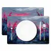 Schilderij - Zonsondergang - Bloemen - Rivier Placemat vinyl groot -zzsfeer2_Kitchenyeah-website