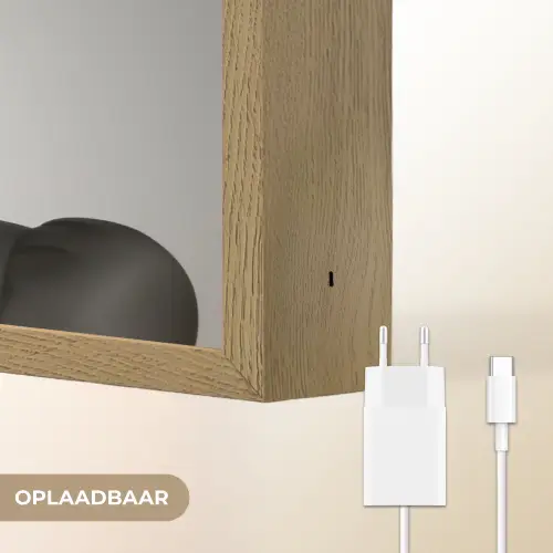 Vrouw - Lolly - Zwart Light Box met batterij (Wandlamp) middel -USP_websiteoplaadbaarNL