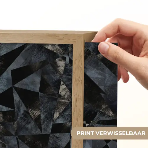 Driehoeken - Abstract - Donker Light Box met batterij (Wandlamp) middel 907 -USP_websiteprintNL