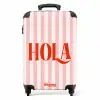 Quotes - Hola poederroze en licht perzik NBS - Handbagage koffer - Kinderen Unisex middel -productfoto_recht