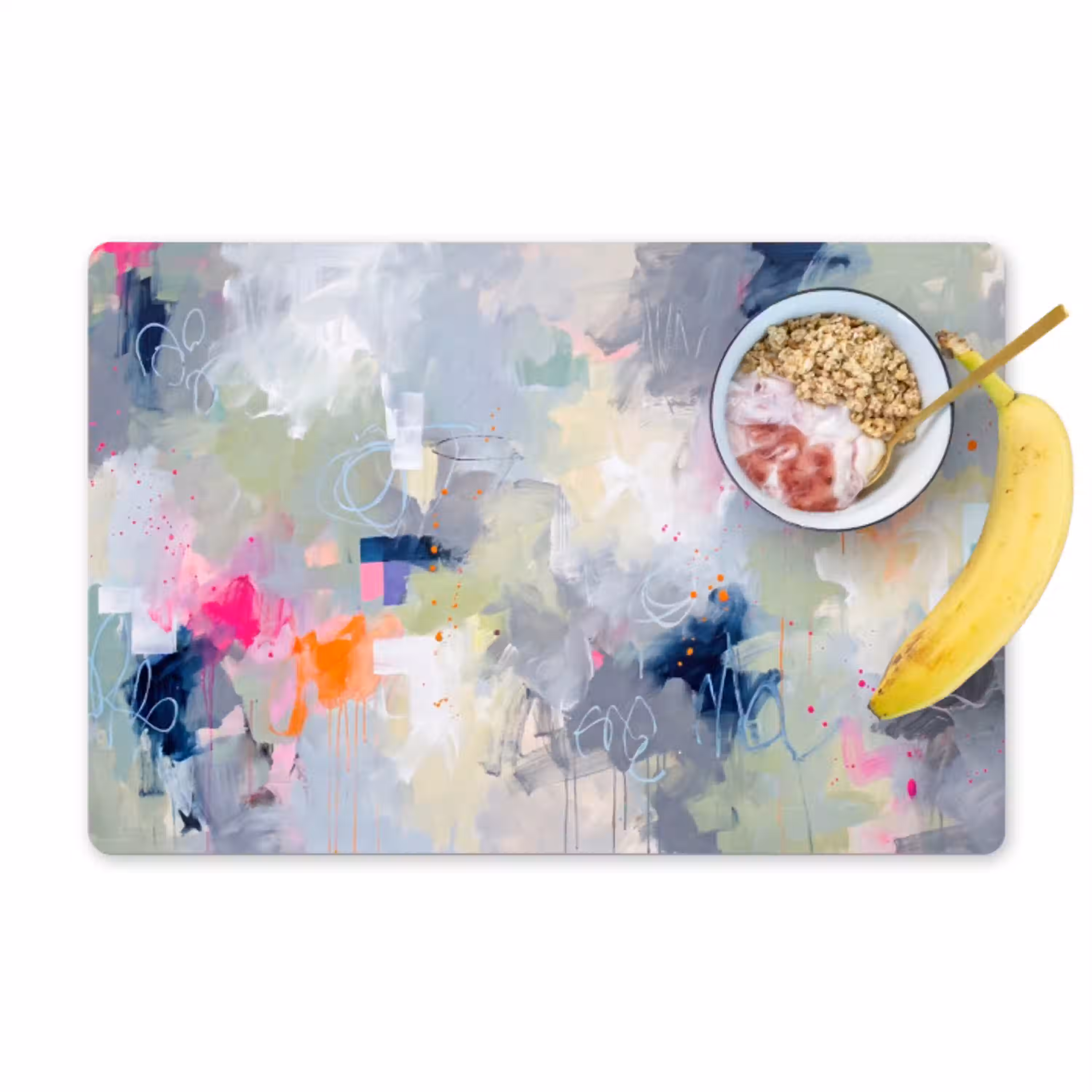 Abstract - Kleurrijk - Modern - Kunst Placemat vinyl groot -zzzproduct_Kitchenyeah-website