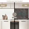 Blauw - Grijs - Roest - Patroon keuken achterwand 2 middel 871 -voor-na2_NL