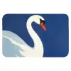 Zwaan - Wit - Snavel - Illustratie Badmat klein -3d