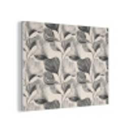 Botanisch - Bladeren - Zwart PET vilt klein 837 -3d