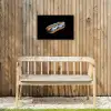 Hotdog - Porselein - Delfts blauw - Eten Tuinposter op houten frame 2 cm dik klein -sfeer4