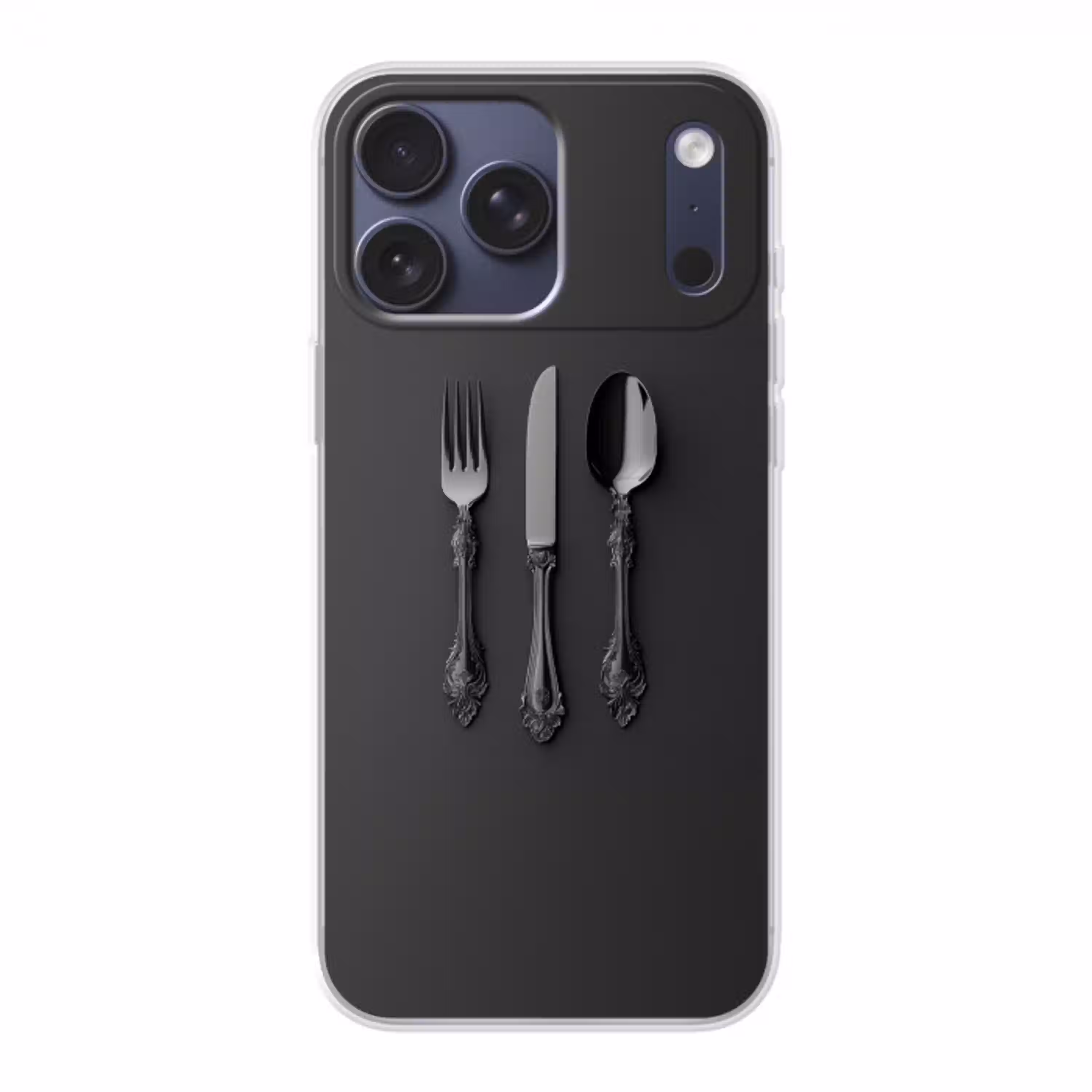 Bestek - Zwart Telefoonhoesje iPhone 17 Pro Max klein -3d