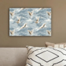 Wolken - Kraanvogels - Blauw canvas 2cm klein 34 -sfeer3