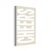 Cheers - Feest - Japandi - Vintage aluminium wit klein -3d