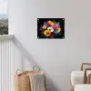 Bloemen - Kleurrijk - Graffiti - Modern - Boeket tuinposter los doek klein -sfeer8
