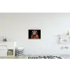 Graffiti - Luipaard - Zwart - Jas textielposter latten blank klein -kinderkamer