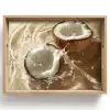 Kokosnoot - Water - Beige - Spetters Dienblad Rechthoek middel -z3d_shopping