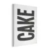 Zwart - Cake - Eten - Decoratie PET vilt klein -3d