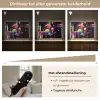 Abstract - Vormen - Kleurrijk - Lijnen Light Box met batterij (Wandlamp) middel -USP_dimbaarNL