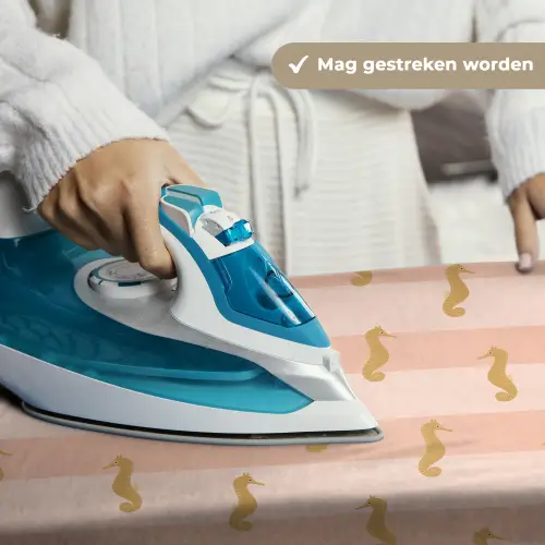 Zee - Dieren - Roze - Zeepaardje Wandkleed katoen klein 269 -sfeer9