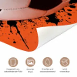 Voetbal - Verf - Sport - Oranje deurposter klein -tcloseup_DE
