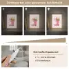 Cowboylaarzen - Roze - Boeket - Bloemen Light Box met kabel (Tafellamp) klein -USP_dimbaarNL