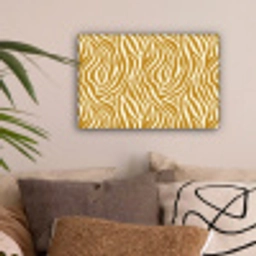 Zebra - Klassiek - Oker - Geel canvas 2cm klein 34 -sfeer1
