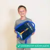 Planeet - Raket - Sterren - Donkerblauw Kinderrugzak - Blauw middel -sfeer1_NL