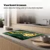 Gouden Storm op Groen Marmer Inductie beschermer vinyl 3mm klein -sfeer1