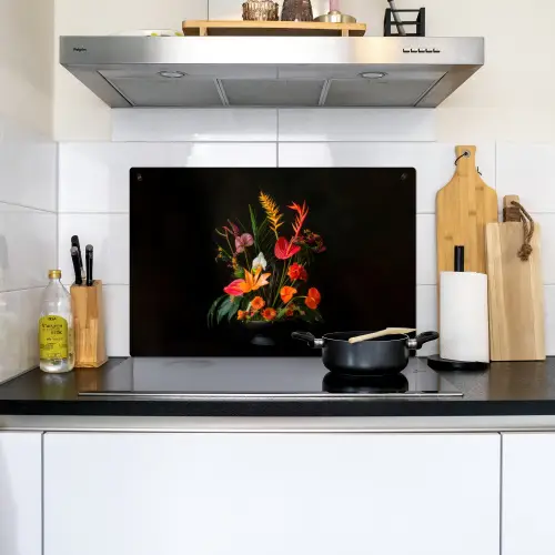 Schaal - Boeket - Bloemen Inductie beschemer met haakjes klein -sfeer2