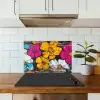 Street Art - Bloemen - Mix keuken achterwand spatscherm klein -sfeer2